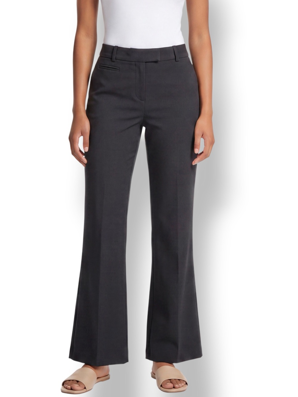 4/$20 JM Collection Black Stretch Straight Leg Dress Pants Size 6